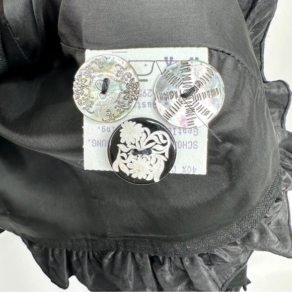 Sportalm Kibzbuhel Austria NEW Embroidered Ruffle Jacket EU SZ 44 US 12 Vintage - Picture 12 of 16